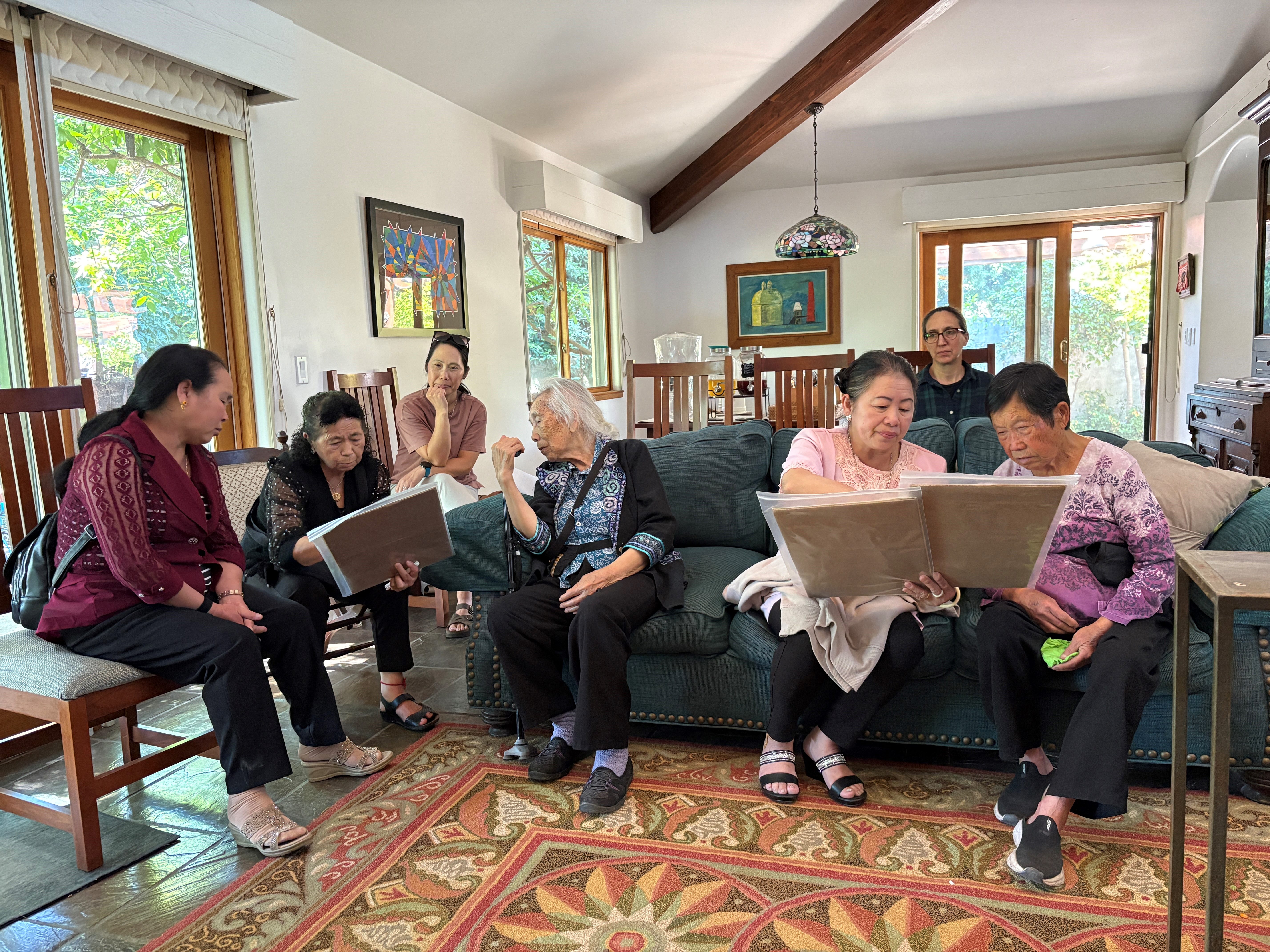 Gathering of people over plant voucher