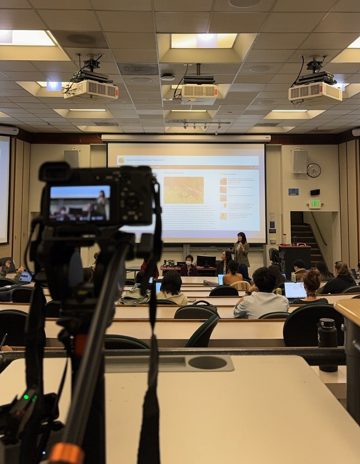 Behind the scenes view of Dr. Chung