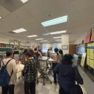 Gathering of people in Center for Plant Diversity